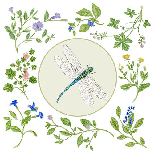 Woodland Dragonfly Flour Sack Towel 