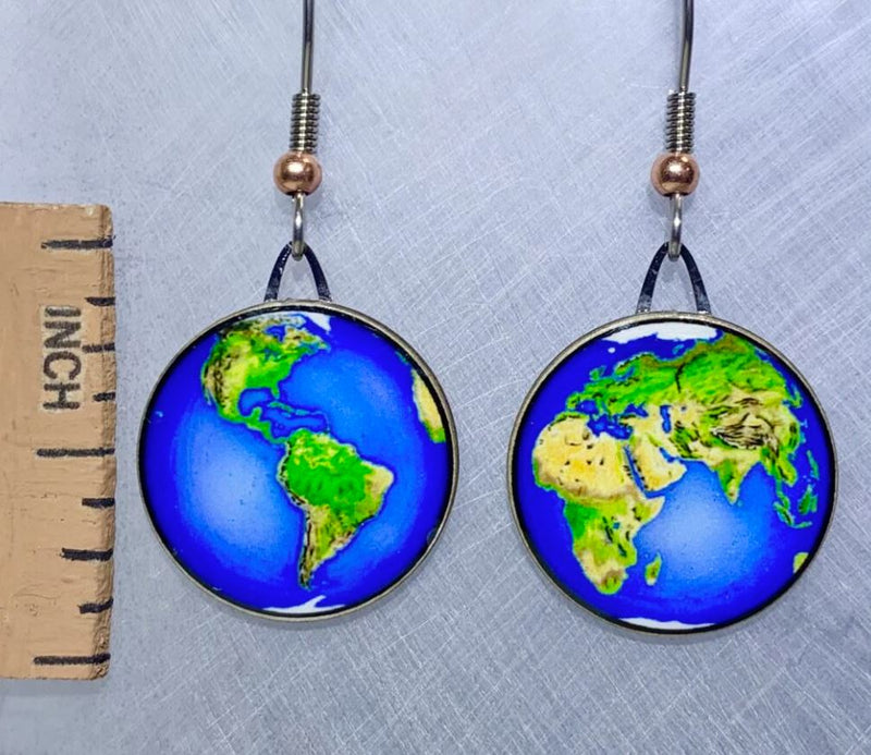 Planet Earth Earrings