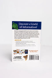 Back cover of Earth Book for Kids with text and images on a white background