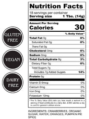 Cranberry Orange Conserve
nutritional and ingredient information