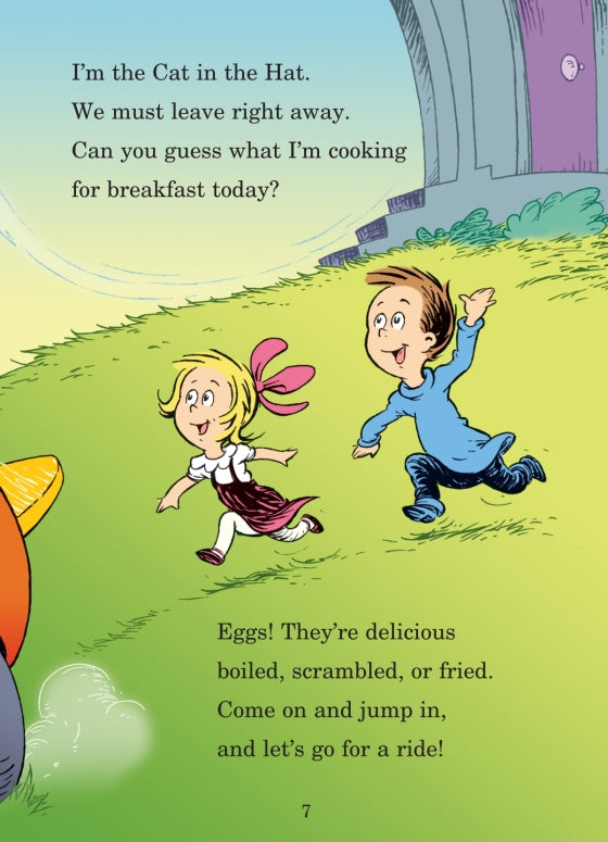 Dr. Suess: Who Hatches the Egg? All About Eggs - sample page and text