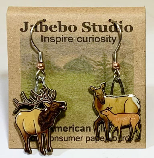 North American Elk Earrings