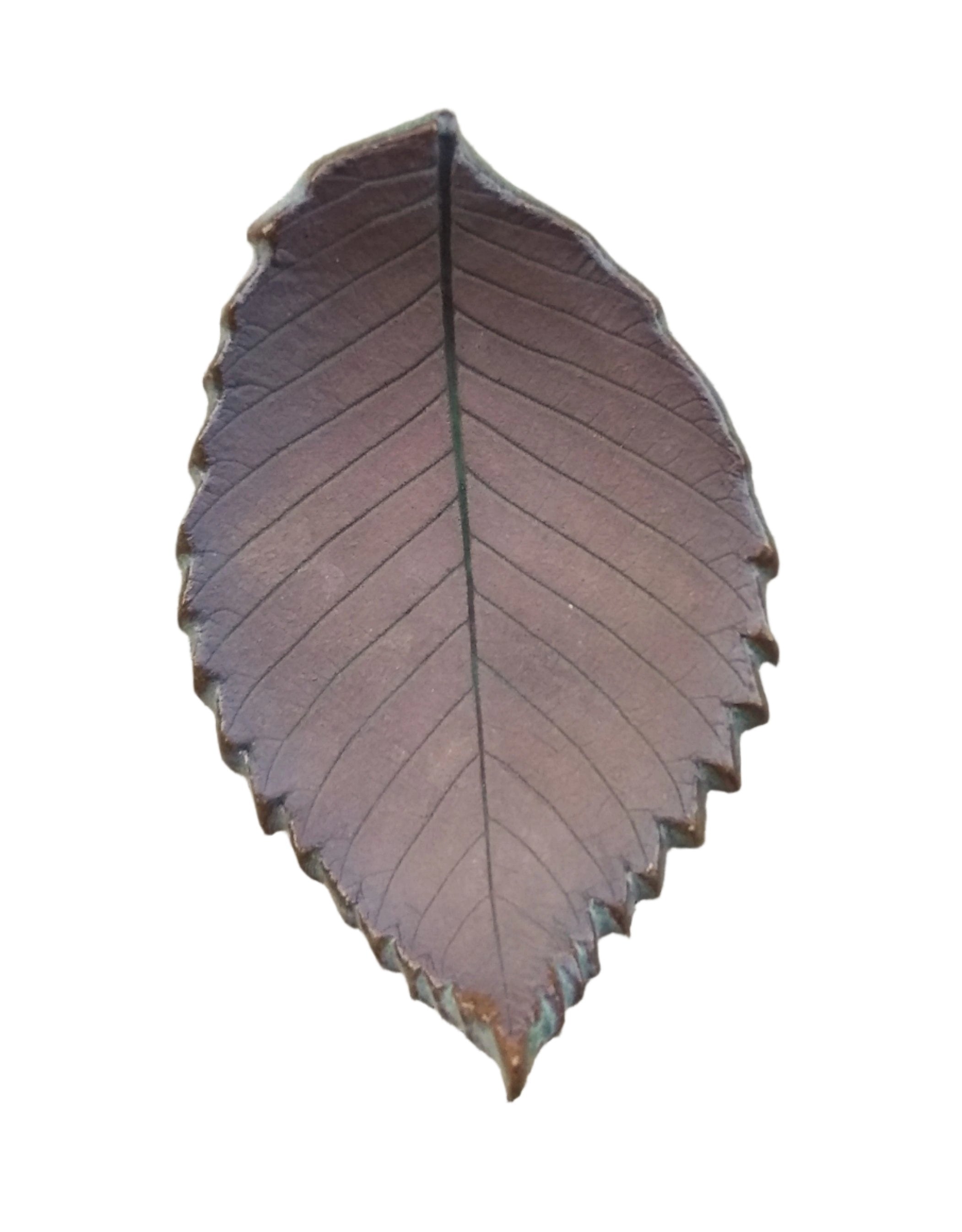 Stoneware Trinket Dish - Elm Leaf