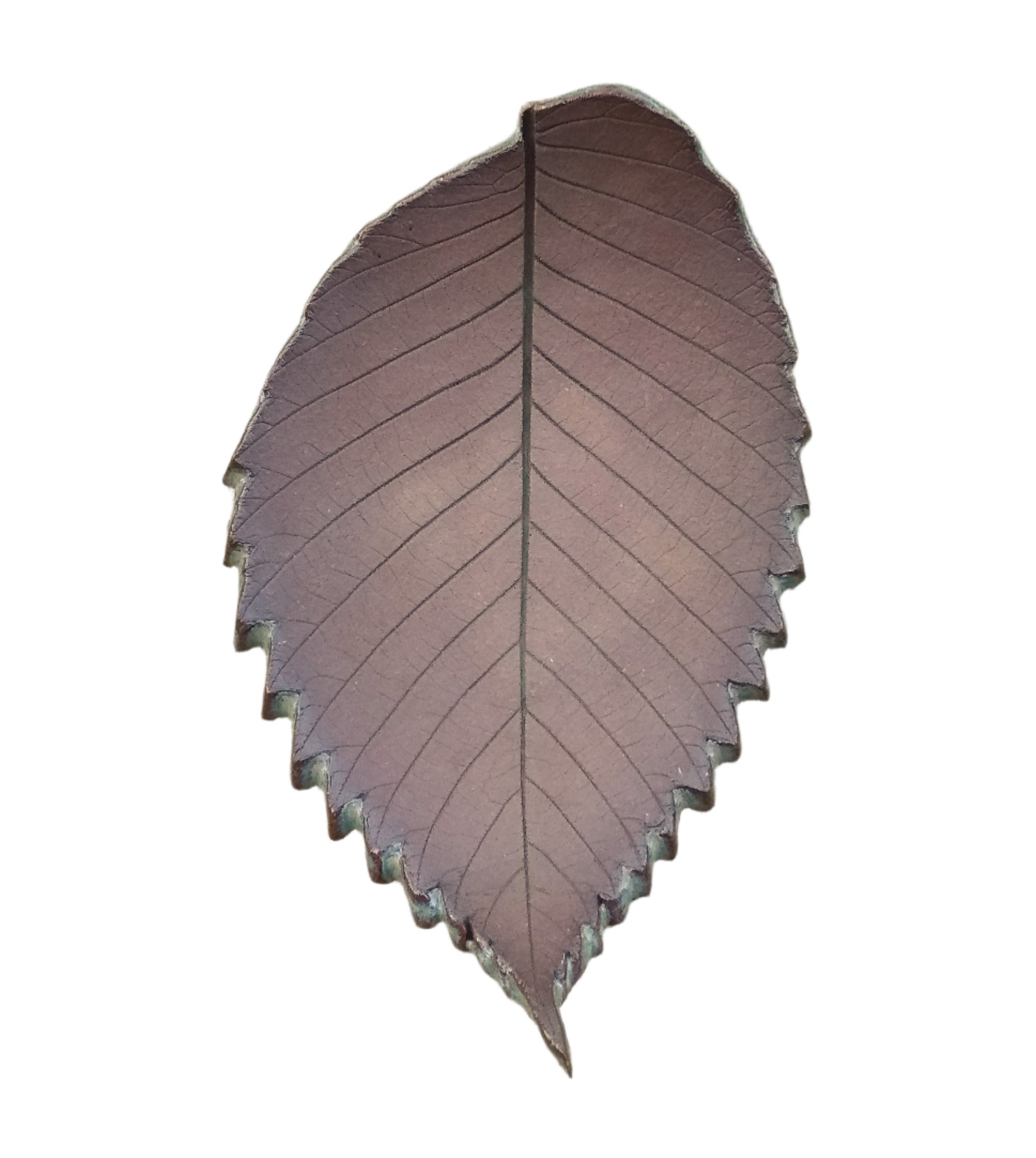 Stoneware Trinket Dish - Elm Leaf - Thumbnail 2
