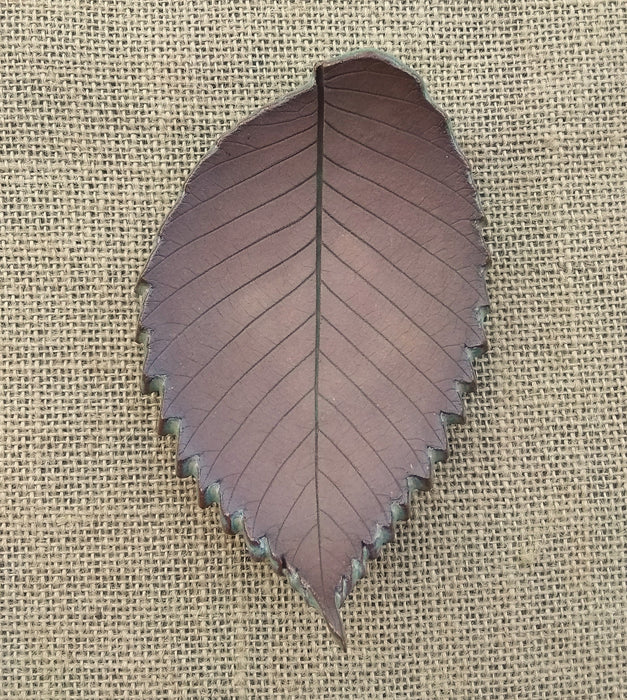 Stoneware Trinket Dish - Elm Leaf - Medium