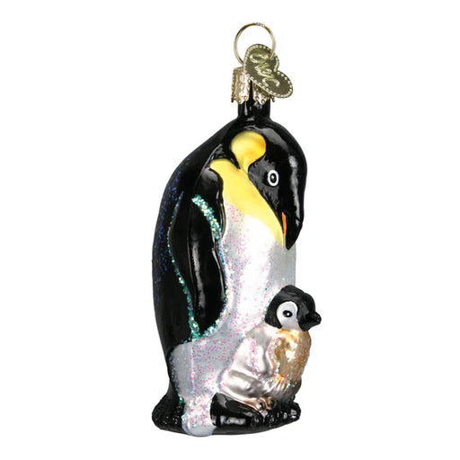 Emperor Penguin W/chick Ornament