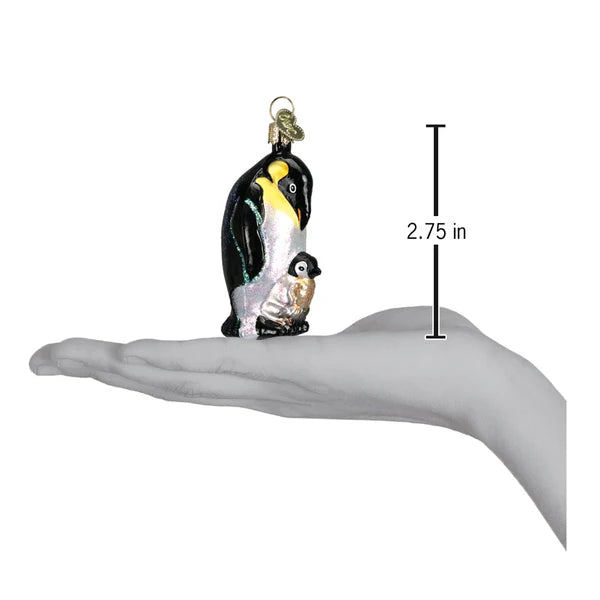 Emperor Penguin W/chick Onrament measurements and scale