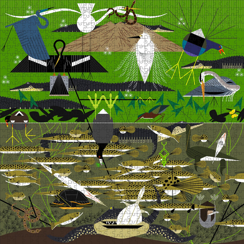 Charley Harper: The Everglades 1000-Piece Jigsaw Puzzle