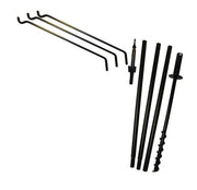 Deluxe Squirrel Buster Feeder System with Pole Set featuring Three Arm Bird Feeder Pole Set - Three Extended Reach Arms