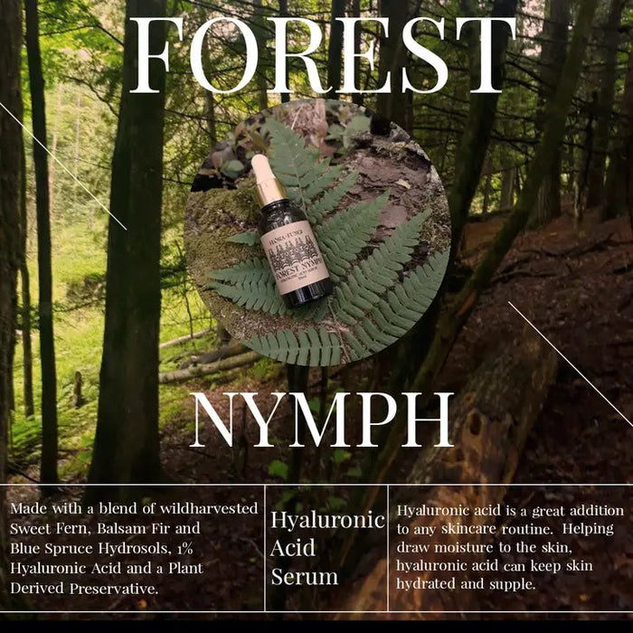 Forest Nymph Hyaluronic Acid Serum infographic