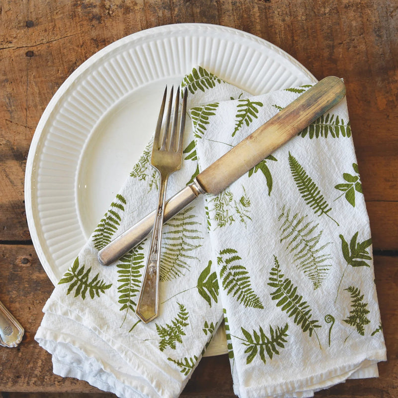Fallen Ferns Napkin Set in use