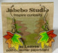 Fall Leaves Earrings with packaging