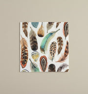 Aquarell Feathers  Paper Napkins - Beverage size