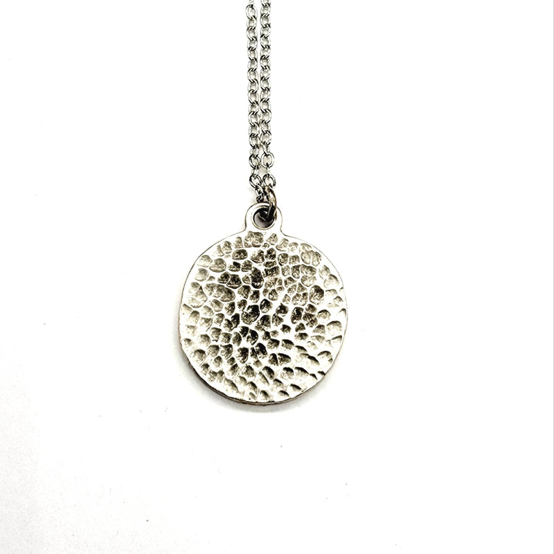 Woodland Fern Pendant Necklace – Silver Forest Medallion