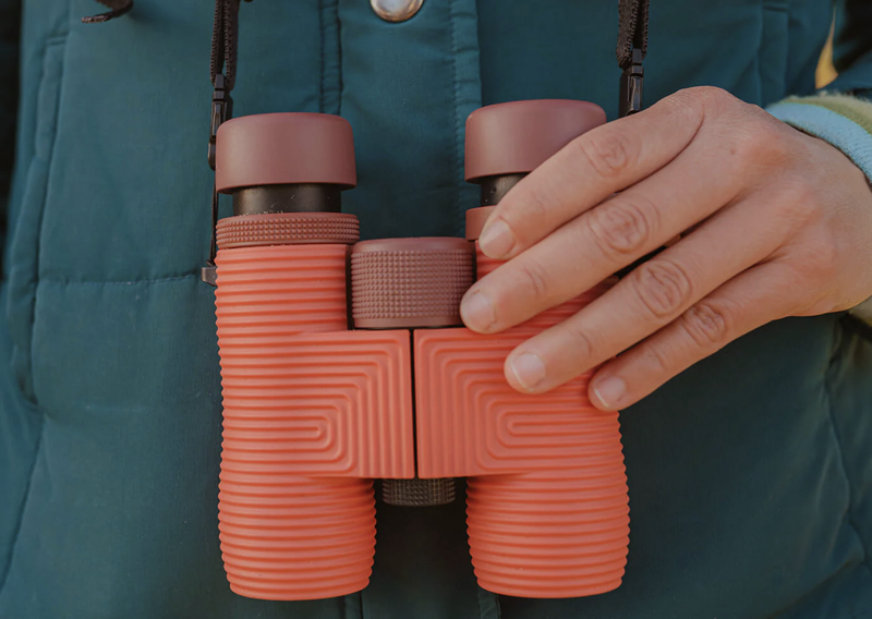 Field Issue 8x32mm Waterproof Binoculars -red in hand