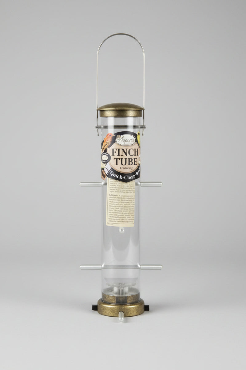 Quick-Clean Nyjer® Tube Feeder - Medium antique brass