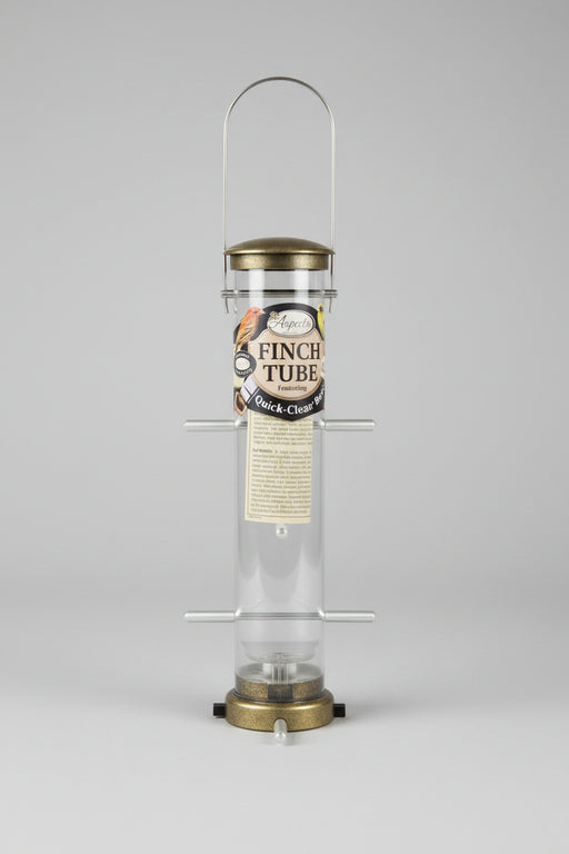 Quick-Clean Nyjer® Tube Feeder - Medium antique brass