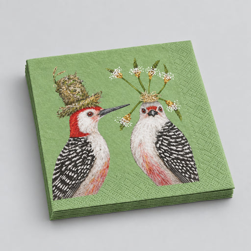 First Date Paper Napkins - Beverage Size