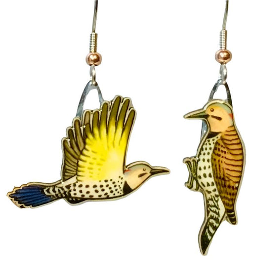 Northern Flicker Earrings - Yellow