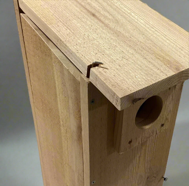 Flicker House 
fastener for hinged roof