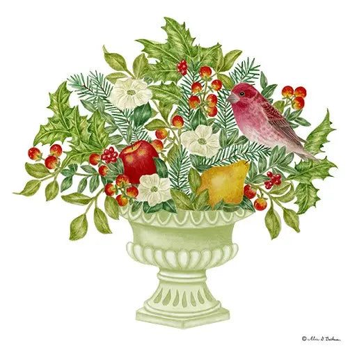 Single Flour Sack Towel - Holiday Planter