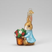 Peter Rabbit With Flower Pot Ornament
