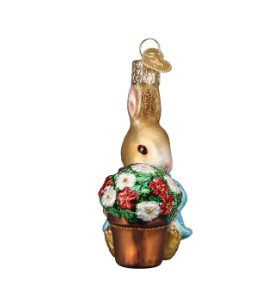 Peter Rabbit With Flower Pot Ornament

