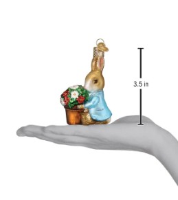 Peter Rabbit With Flower Pot Ornament
for size and scale