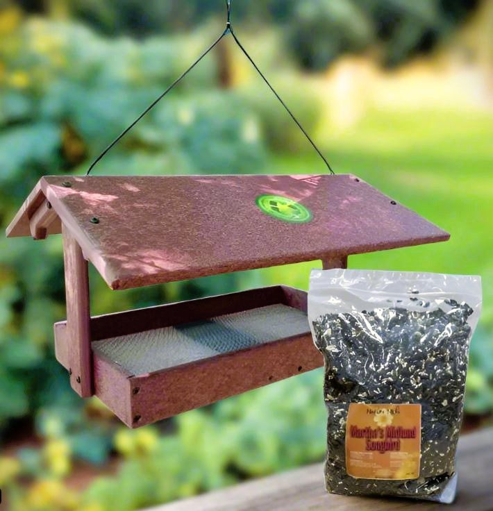 Fly Thru Feeder with Martha's Midland Songbird Mix