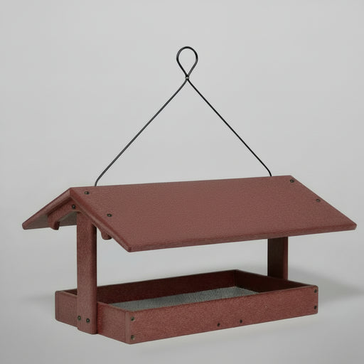 Fly Thru Recycled Feeder - 9" x 15" - cherrywood