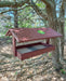 Fly Thru Recycled Feeder - 9" x 15" - cherrywood