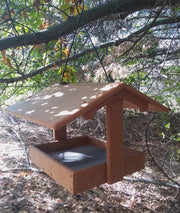 Fly Thru Recycled Feeder - 9" x 10" - end view