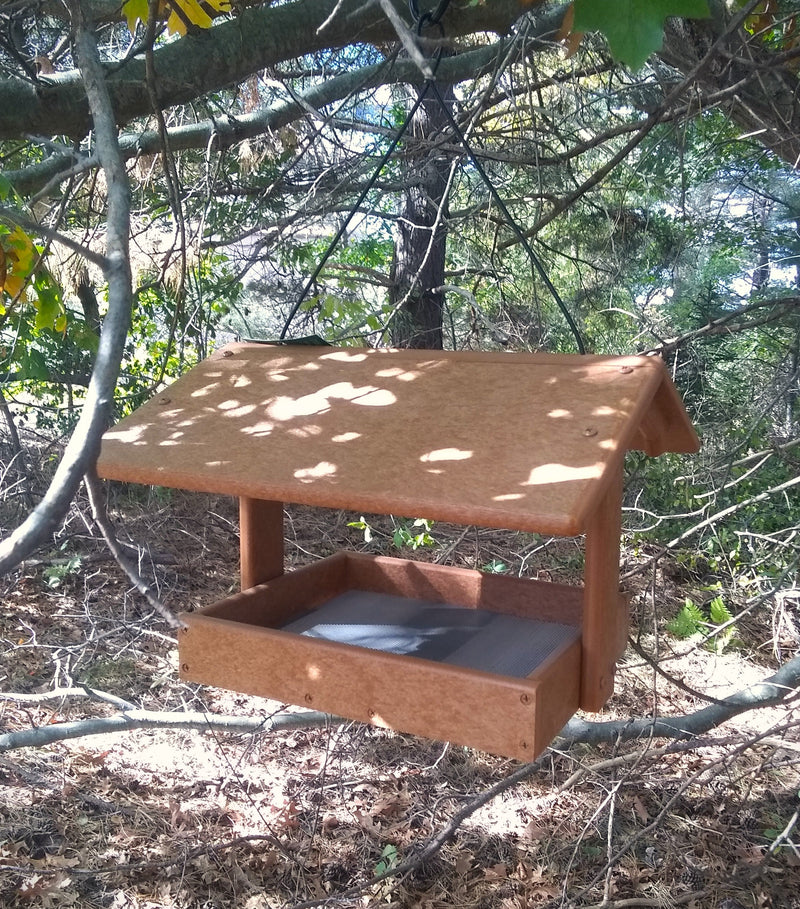 Fly Thru Recycled Feeder - 9" x 10" - side view