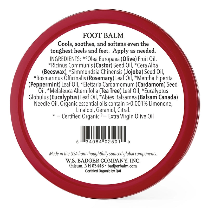 Badger Foot Balm - 2oz
ingredients