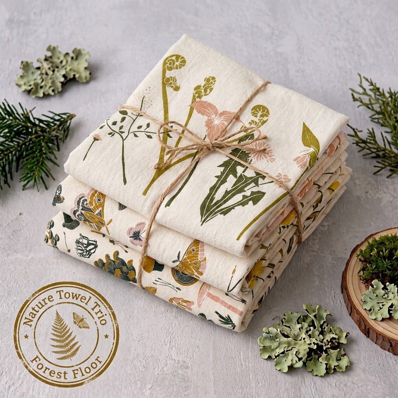 Nature Towel Trio - Forest Floor