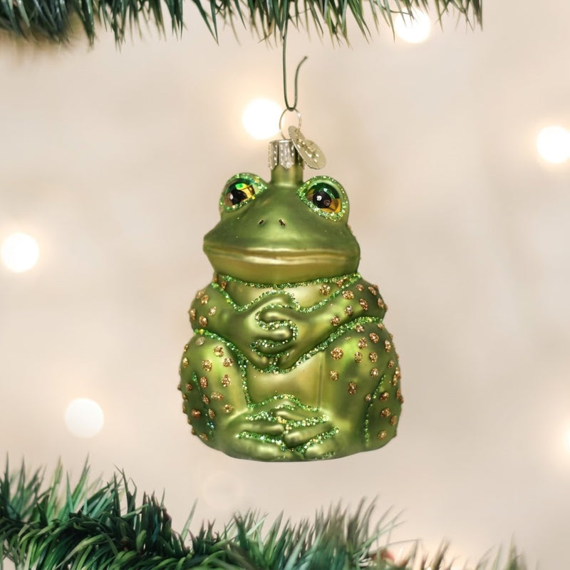 Sitting Frog Ornament
