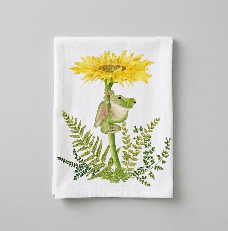 Frog Single Flour Sack Towel