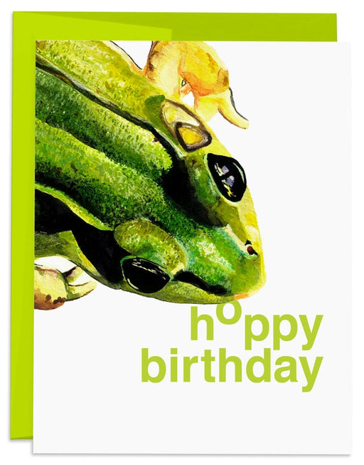 Frog Birthday Card - card front