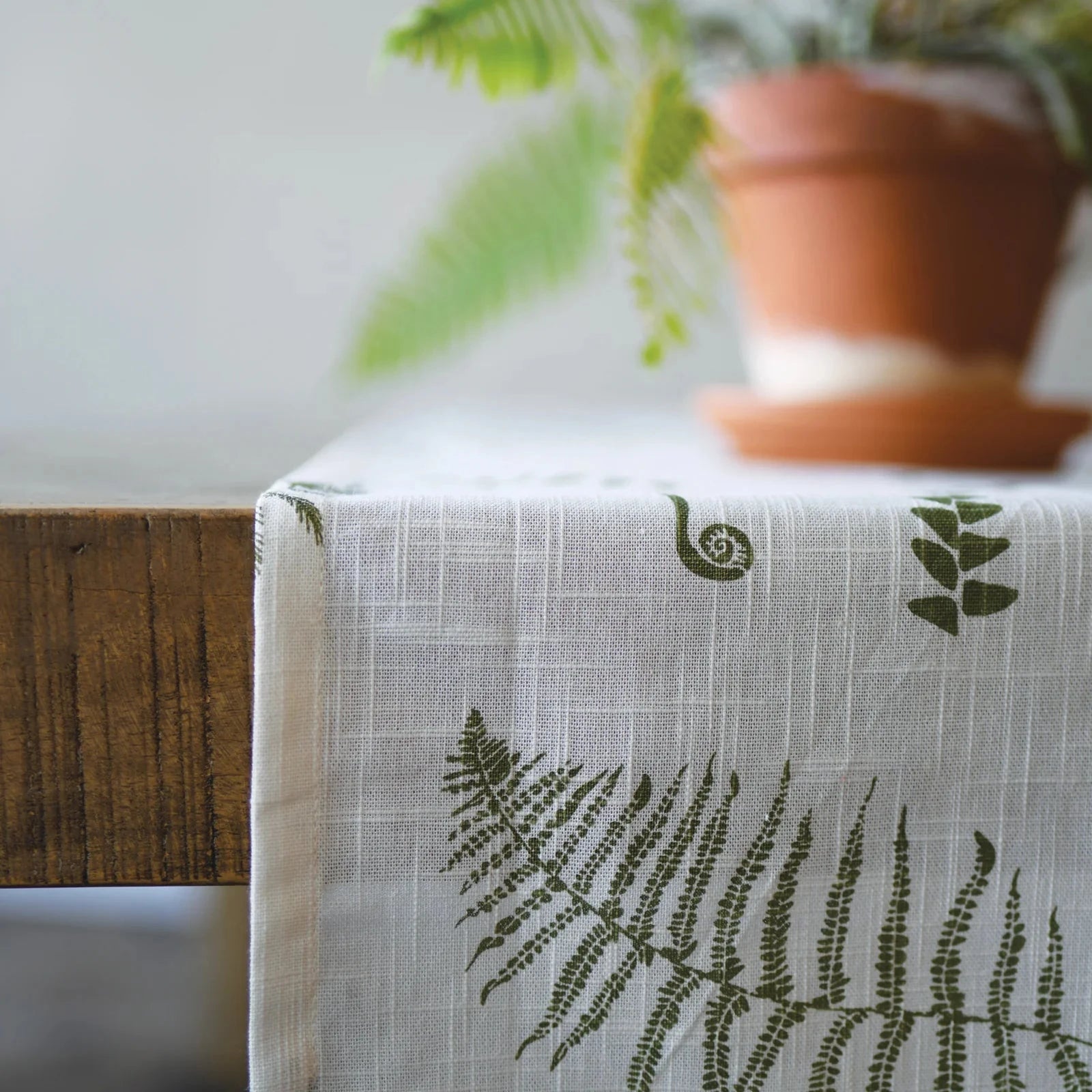 Organic Table Runner - Fronds