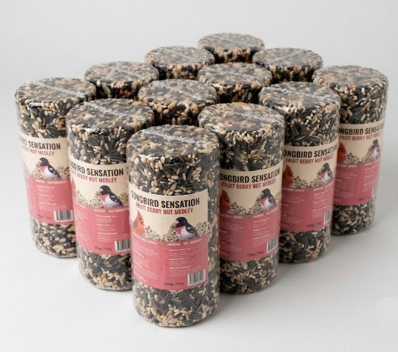 12 Pack Fruit Berry Nut Medley Seed Cylinder