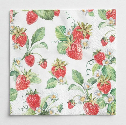 Paper Napkins - Garden Strawberries lunch size
