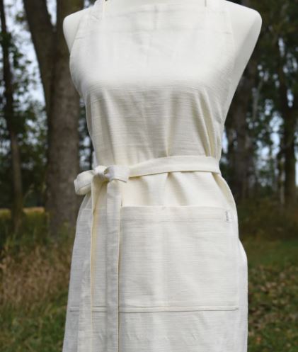 Fronds Organic Apron
tied in front