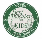 Gear Junkie badge for being voted best kids binoculars in 2024