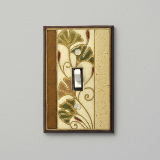 Single Light Switch in Ginkgo pattern