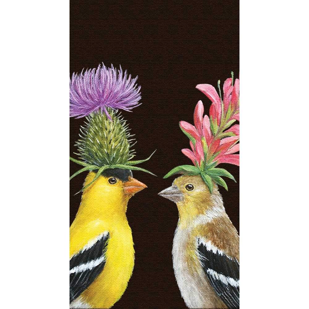 Goldfinch Couple Paper Napkins - Thumbnail 2