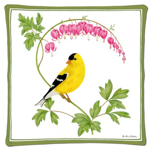 Spiced Hot Pad - Goldfinch and Bleeding Heart
