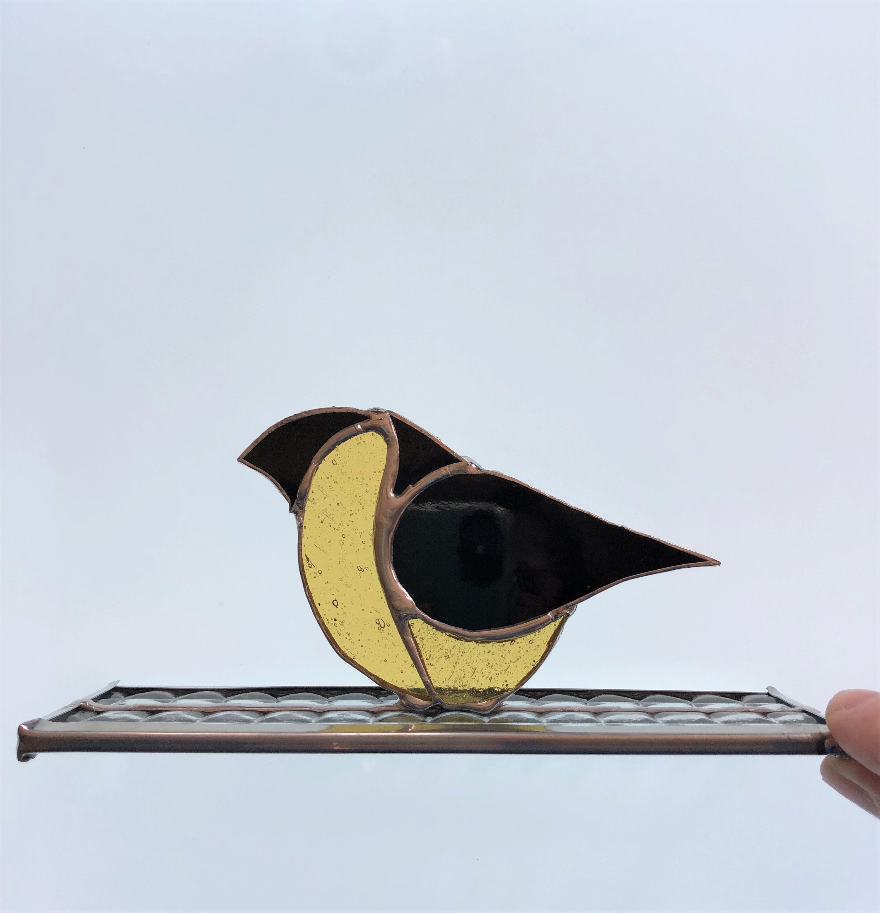 Suncatcher Stained Glass Finch - Thumbnail 2