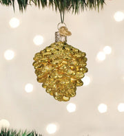 Small Gold Pine Cone