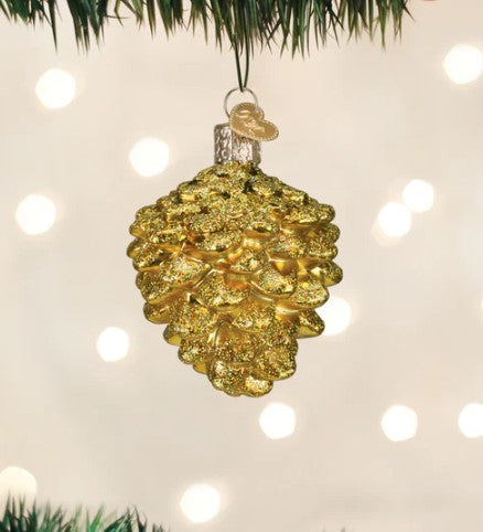 Small Gold Pine Cone