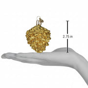 Small Gold Pine Cone 
for size and scale